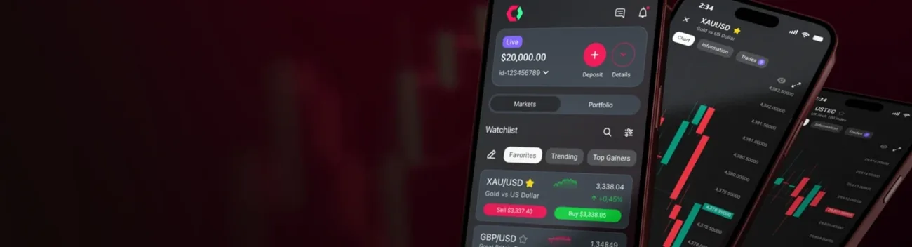 Tickmill — 官网产品与服务画面